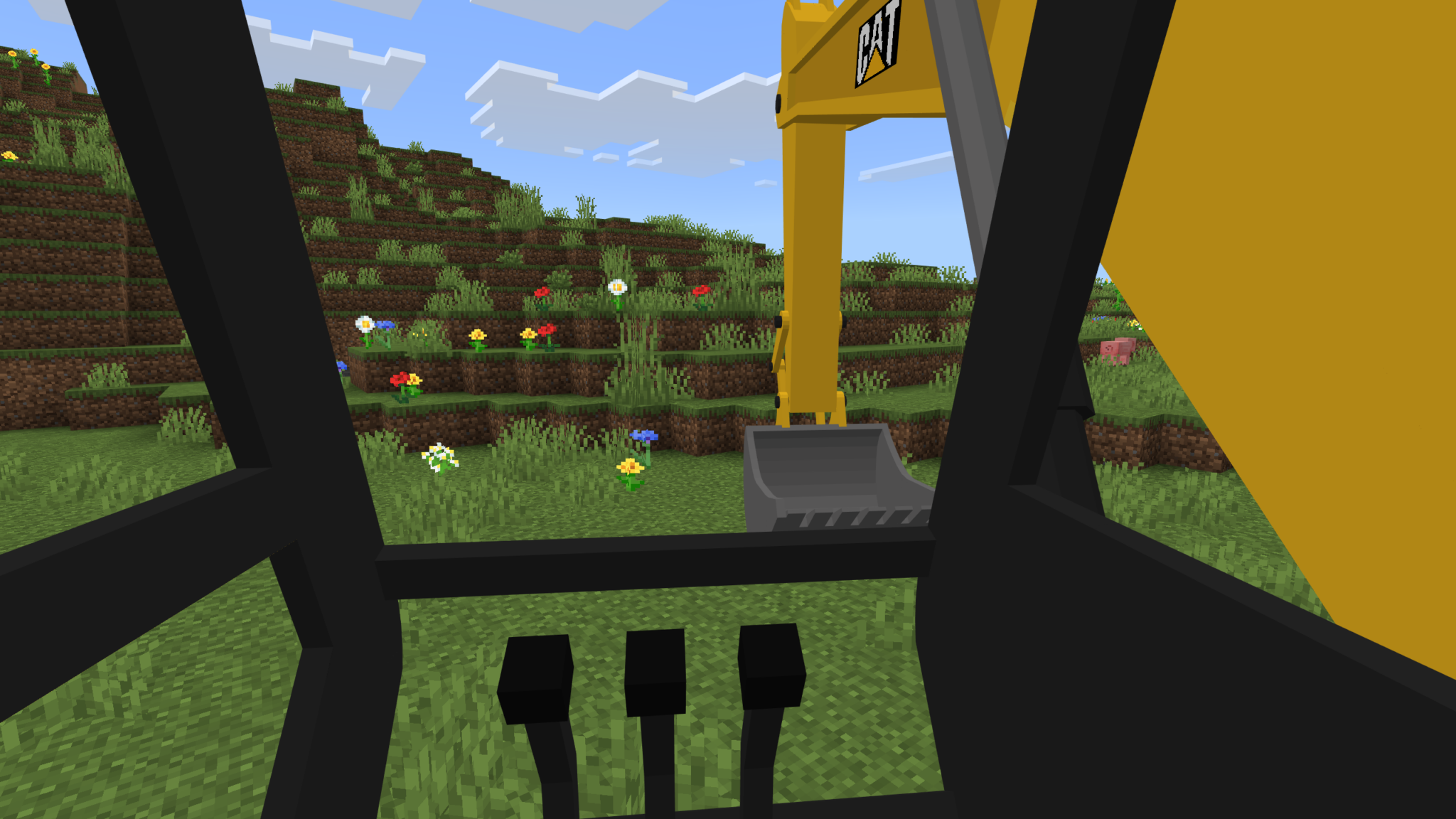 Digging Machine Minecraft Mod Мод «Строительная техника» для Minecraft Bedrock Edition